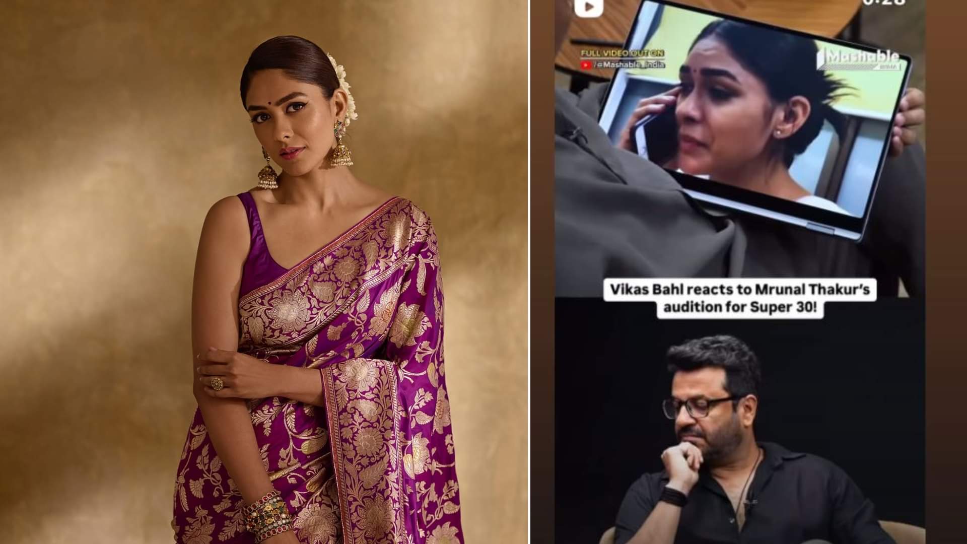 Mrunal Thakur Shares Her Super 30 movie Audition Clip Director Vikas Bahl Reveals Why He Was Struck
