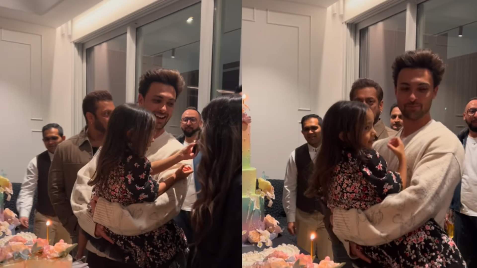 Salman Khan Birthday Celebration cut colorful cake see these side pictures of his third celebration