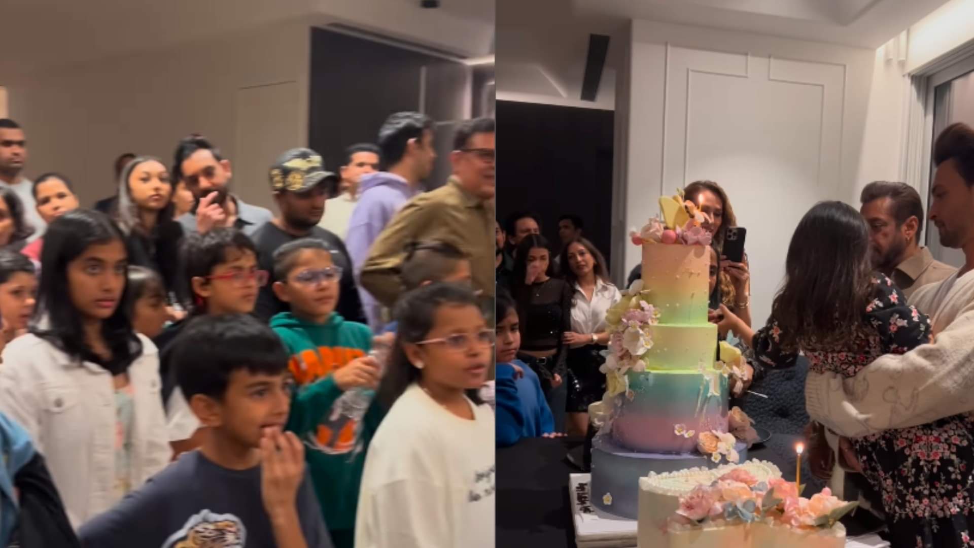 Salman Khan Birthday Celebration cut colorful cake see these side pictures of his third celebration