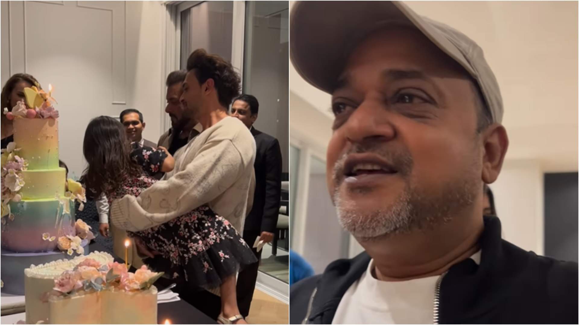 Salman Khan cuts cake with niece arpita sharma daughter Aayat on birthday bodyguard shera extends wishes