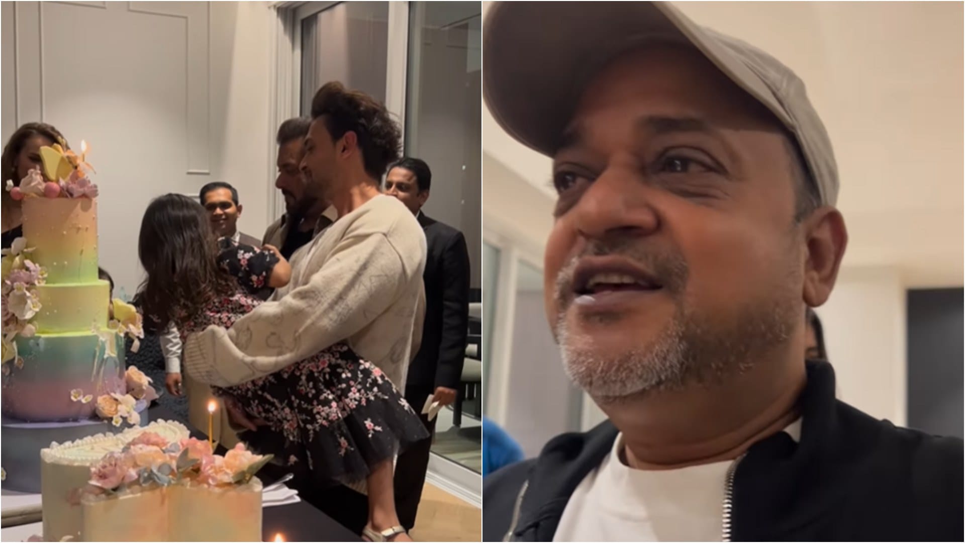 Salman Khan cuts cake with niece arpita sharma daughter Aayat on birthday bodyguard shera extends wishes