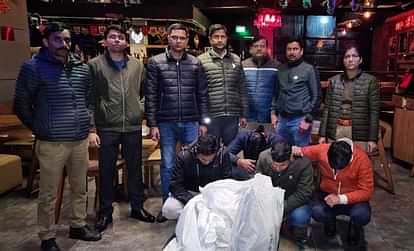 excise team raided the warehouse of a bar and restaurant located in Garden Galleria Mall Noida