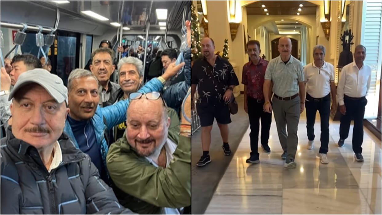 Anupam Kher went on trip to Thailand with his Childhood friends shares video says HAPPIEST DAYS of our lives