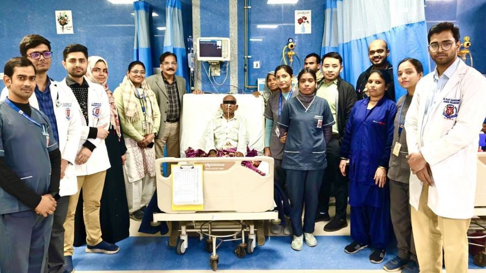 tumor found in head grew in stomach team at KGMU saved life of elderly man by performing complex operation