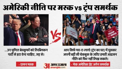 एलन मस्क बनाम ट्रंप के अतिवादी समर्थक।