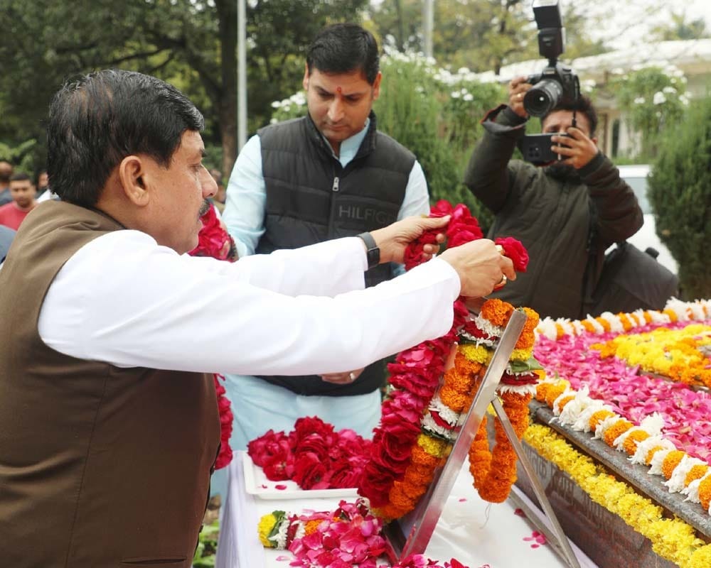 MP News: CM said - Kushabhau Thackeray's important contribution in establishing democratic systems in the coun