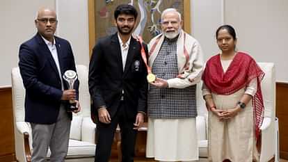 PM Modi-D Gukesh: PM Modi met Indian Grandmaster D Gukesh, congratulated him on becoming world chess champion