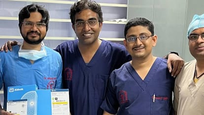 Lucknow PGI Doctors succeeded in closing hole in heart of 45-day-old baby with small device