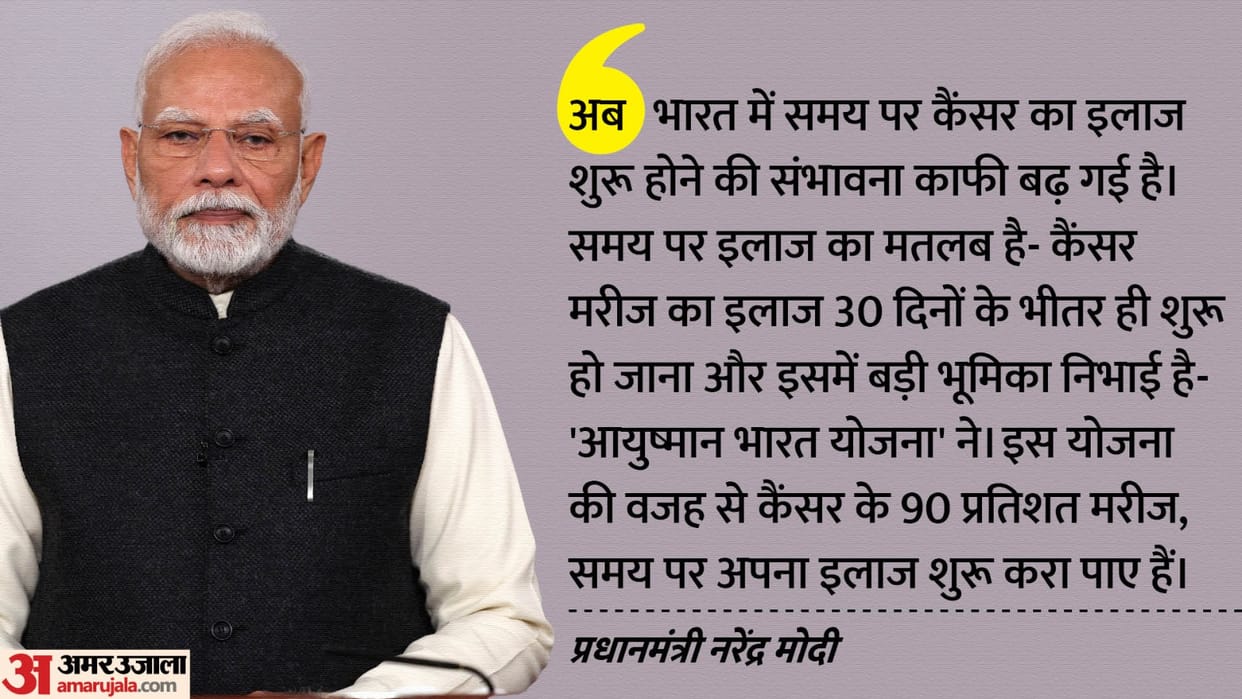 pm modi mann ki baat Praised the success achieved in malaria and cancer treatment