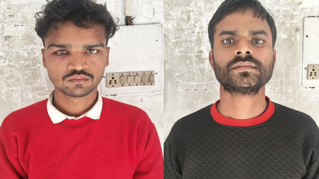 Hardoi: With the help of a suspicious mobile number, police caught two inter-district thieves