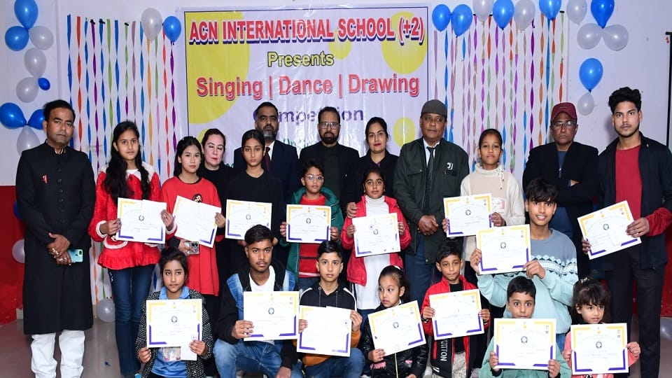 Dancing-singing and drawing competition held at ACN International School