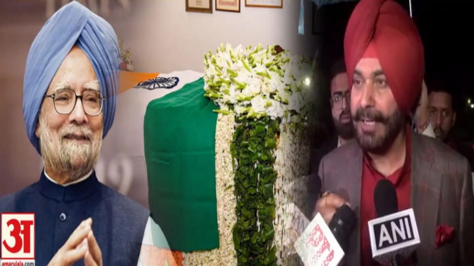 Navjot Sidhu writes to President Draupadi Murmu for Manmohan Singh memorial in Rajghat