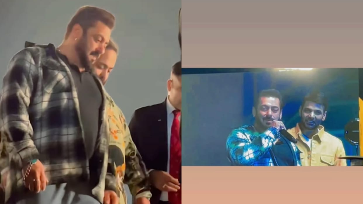 Sikandar actor Salman Khan Anant Ambani Visit jamnagar Mall watch video