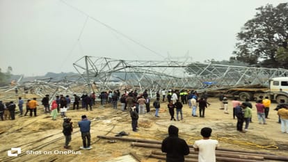 Laborer injured in tower collapse while pulling high tension line dies, condition of many critical