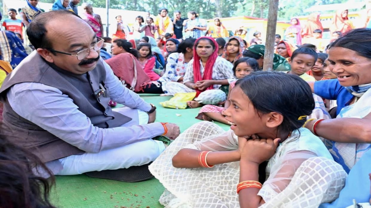 Deputy CM arun Sao held a Chaupal in Vananchal areas lormi: solved these problems of villagers