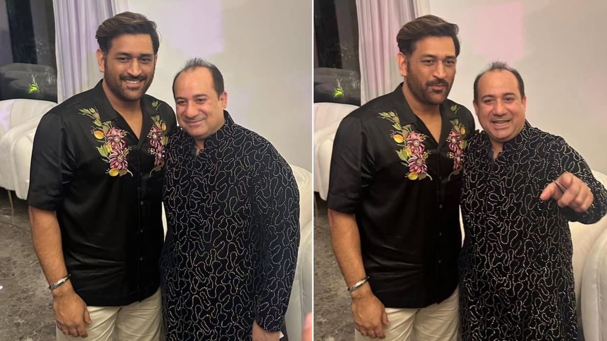 Rahat Fateh Ali Khan shares Lovely Photos and videos With Indian Cricketer MS Dhoni pics goes viral