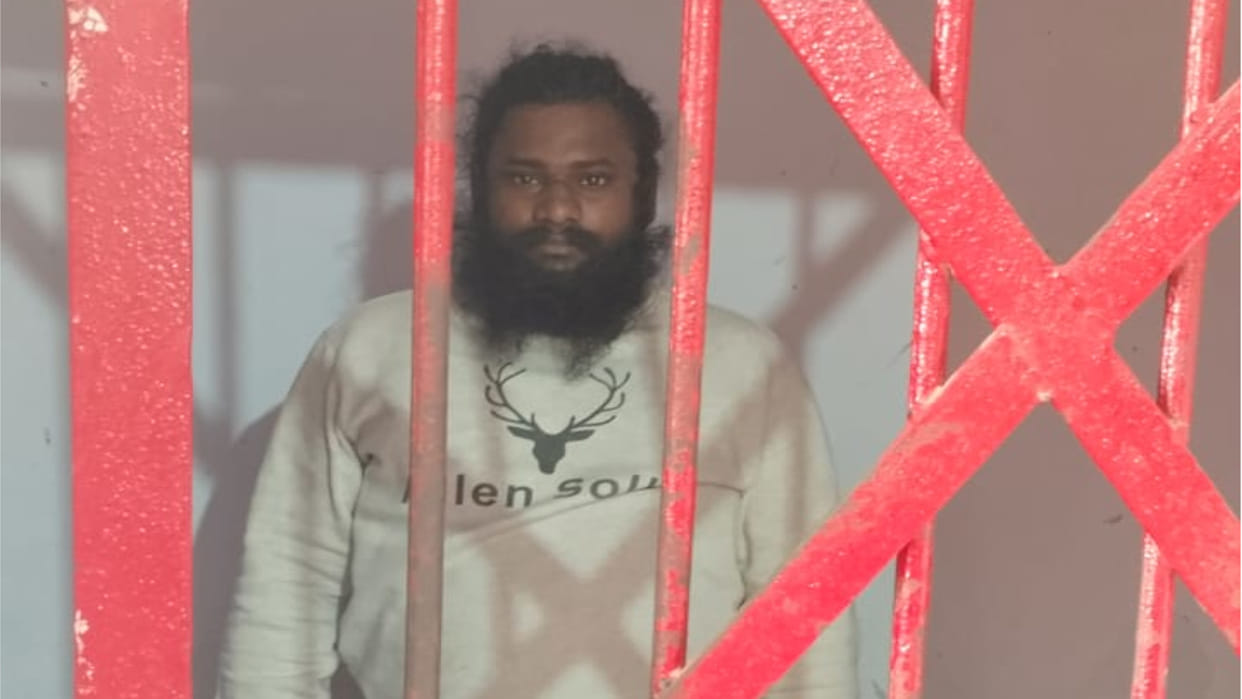 Reel creator Vipin Kannaujia arrested with illegal weapons in Gorakhpur Ramgarhtal police station area.