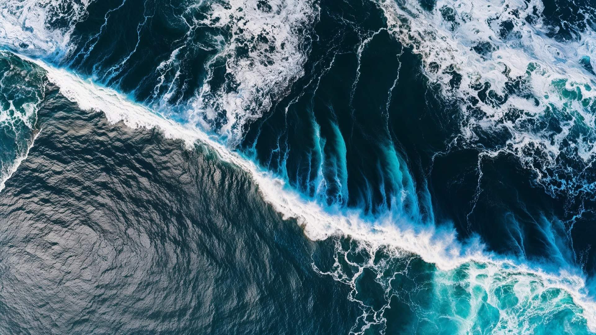 the earth splitting into two pieces under pacific ocean