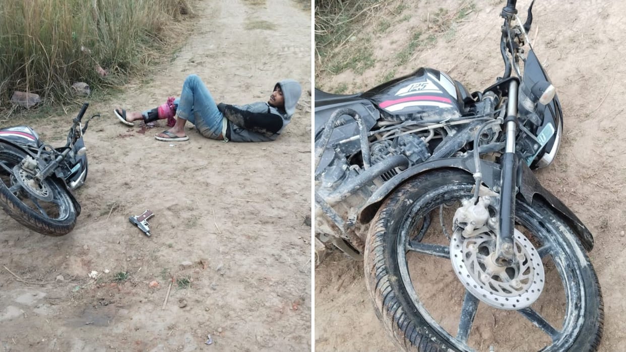 Bullets fired in Azamgarh Accused arrested shooting bullion trader accomplice absconding search continues