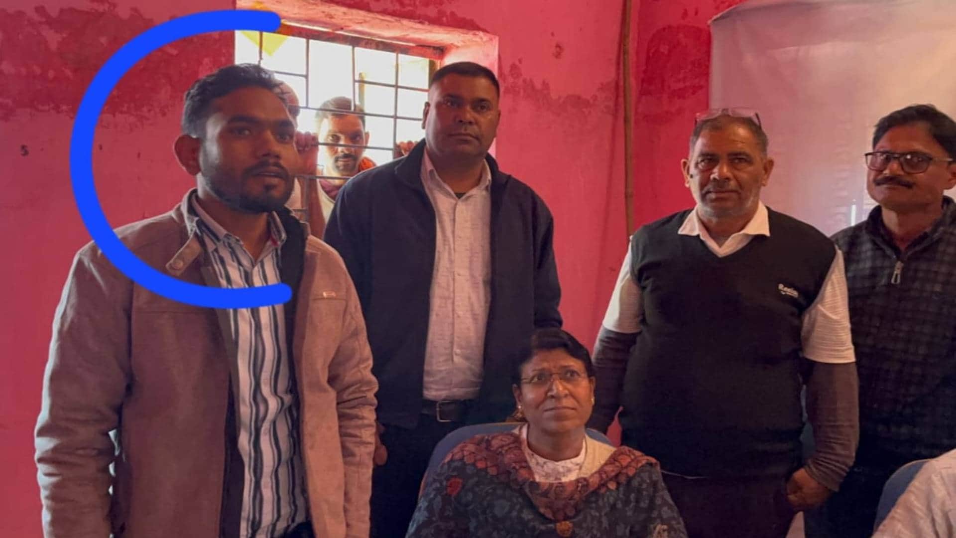 गिरफ्तार पटवारी और लोकायुक्त पुलिस