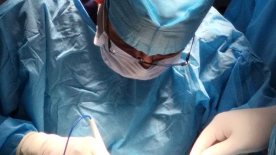 Jaw attached to hip bone in gyms using 3D printing technology