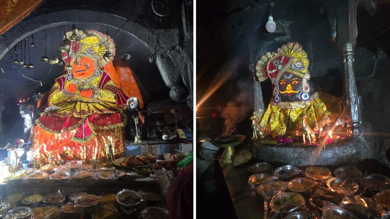 Sawai Madhopur: Artists from Ujjain decorated the tableau of Kala Gora Bhairav, distributed 56 Bhog Prasad
