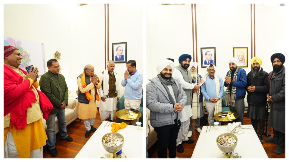 After announcement of 18000 priests and granthis reached Kejriwal to thank him