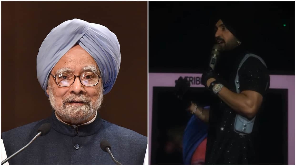 Diljit Dosanjh dedicated his concert to former Prime Minister Manmohan Singh paid tribute