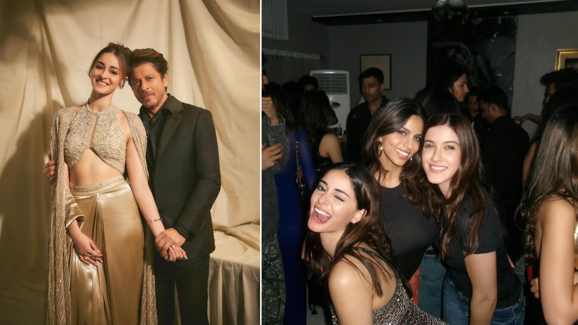 Best Parties At Mannat With Shah Rukh Khan Suhana Navya And Shanaya says Ananya Panday Praises King new year e