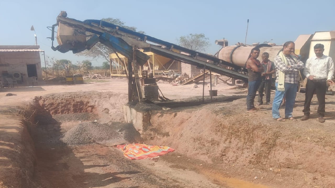 हाइवा की चपेट में आने से श्रमिक की मौत
