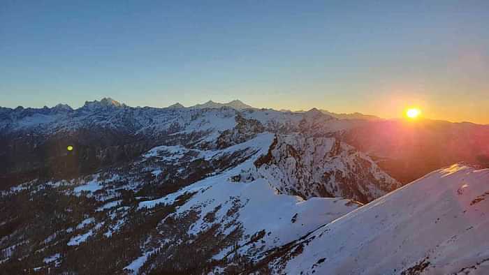 New Year Celebration 2025 in Uttarakhand Tourists flocked to Kedarkantha to celebrate New Year watch Photos