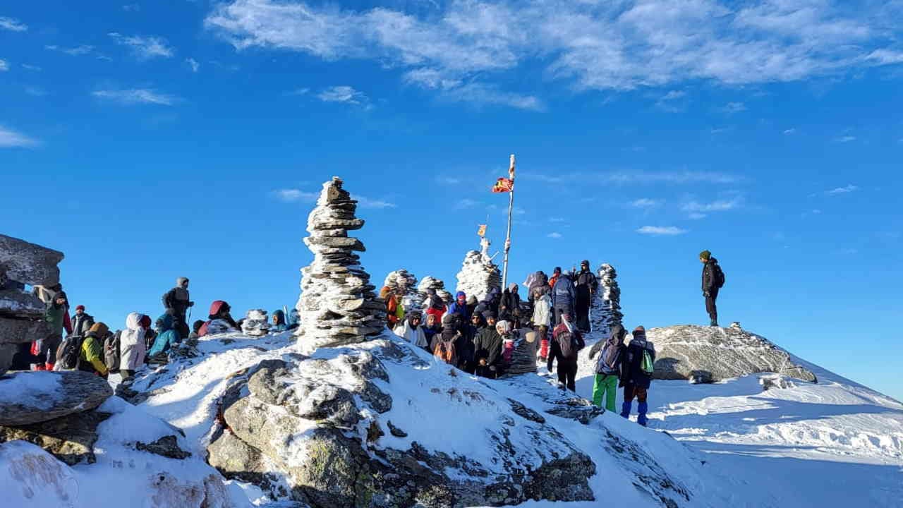 New Year Celebration 2025 in Uttarakhand Tourists flocked to Kedarkantha to celebrate New Year watch Photos