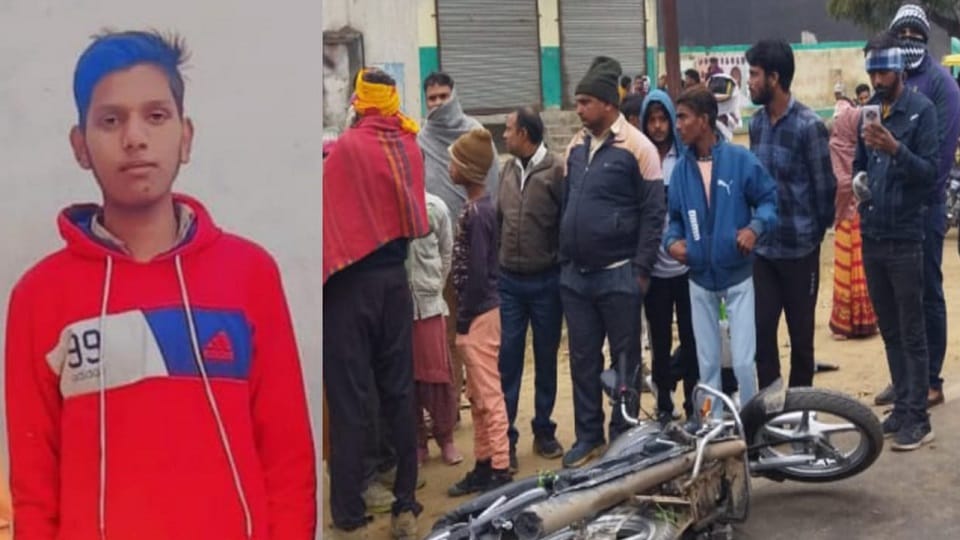 Bike rider died after hitting a truck
