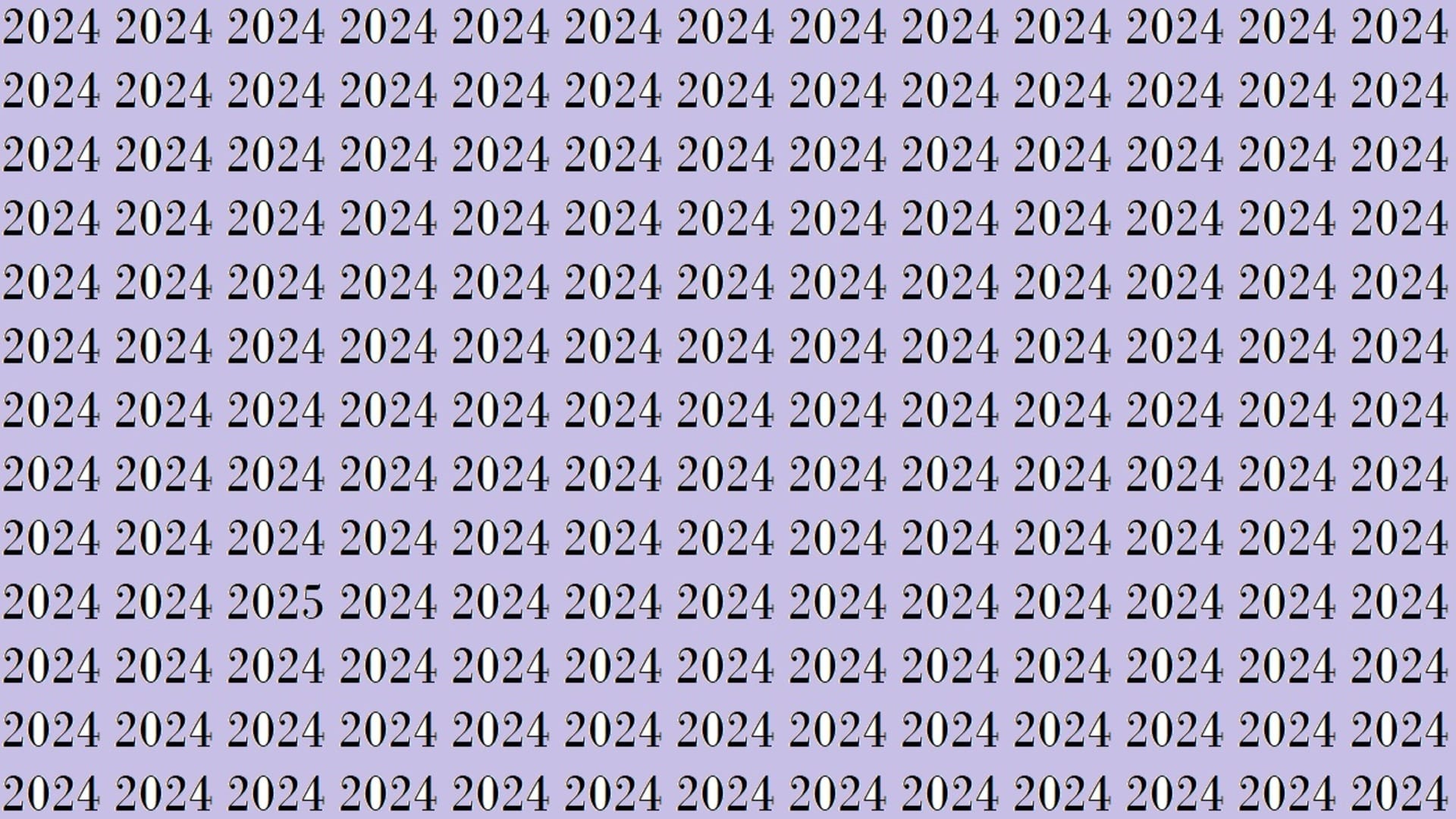 optical illusion iq test brain test if you have hawk eyes then find 2025 in 15 Seconds