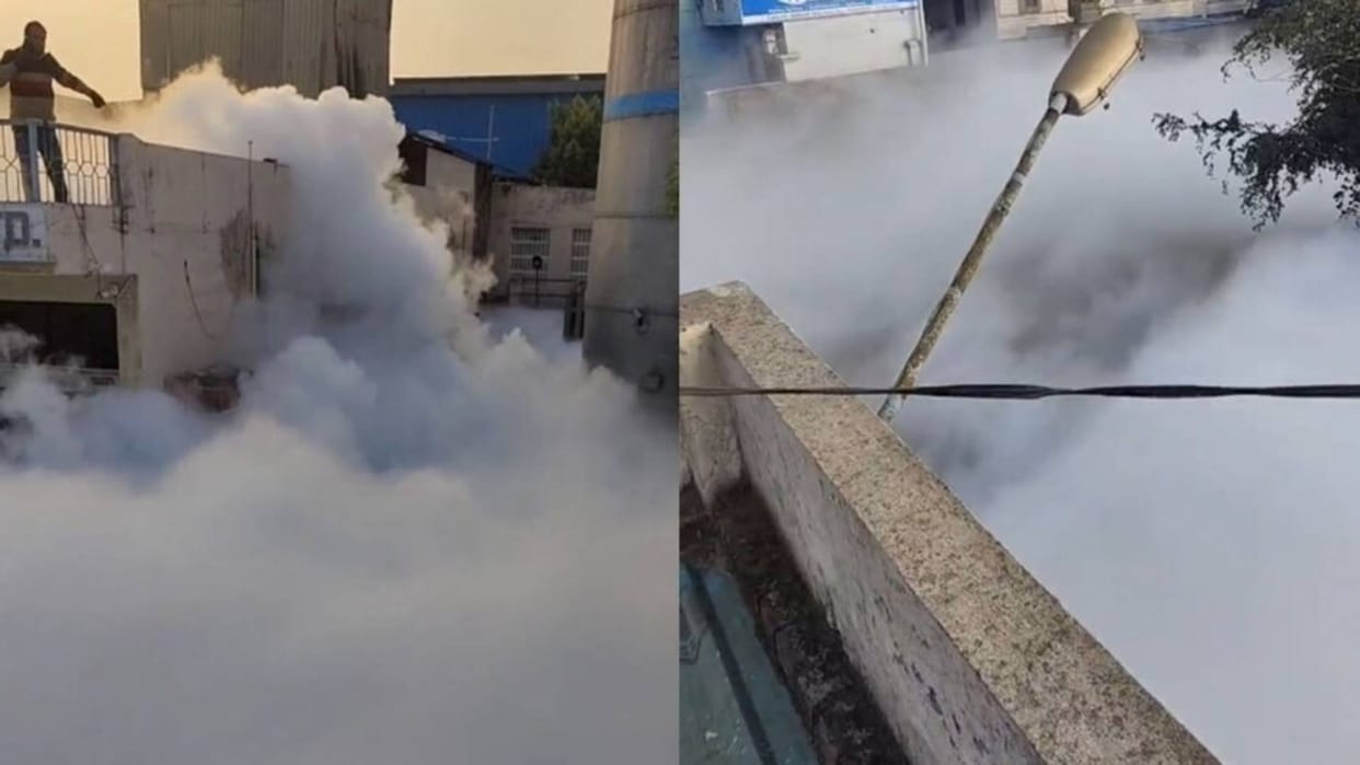 Rajasthan Gas leakage in Jaipur again carbon dioxide released from plant panic in area