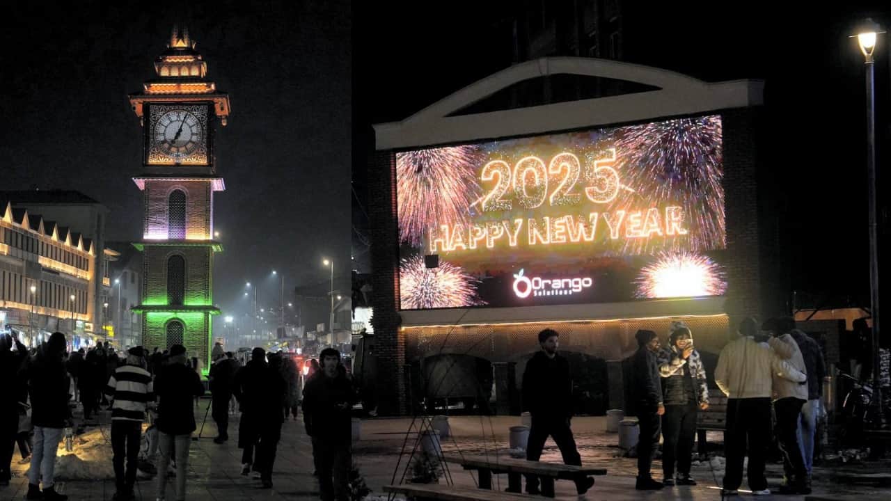 India Happy New Year 2025 Celebration photos kolkata amritsar jharkhand and other parts news in hindi
