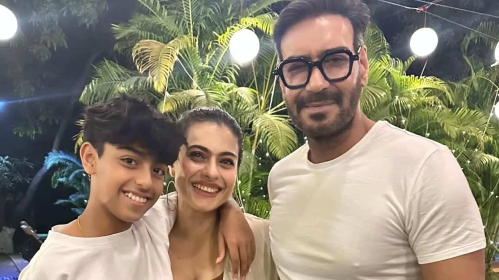 Kajol ajay Devgan celebrate New Year 2025 like this shared fun pictures with family