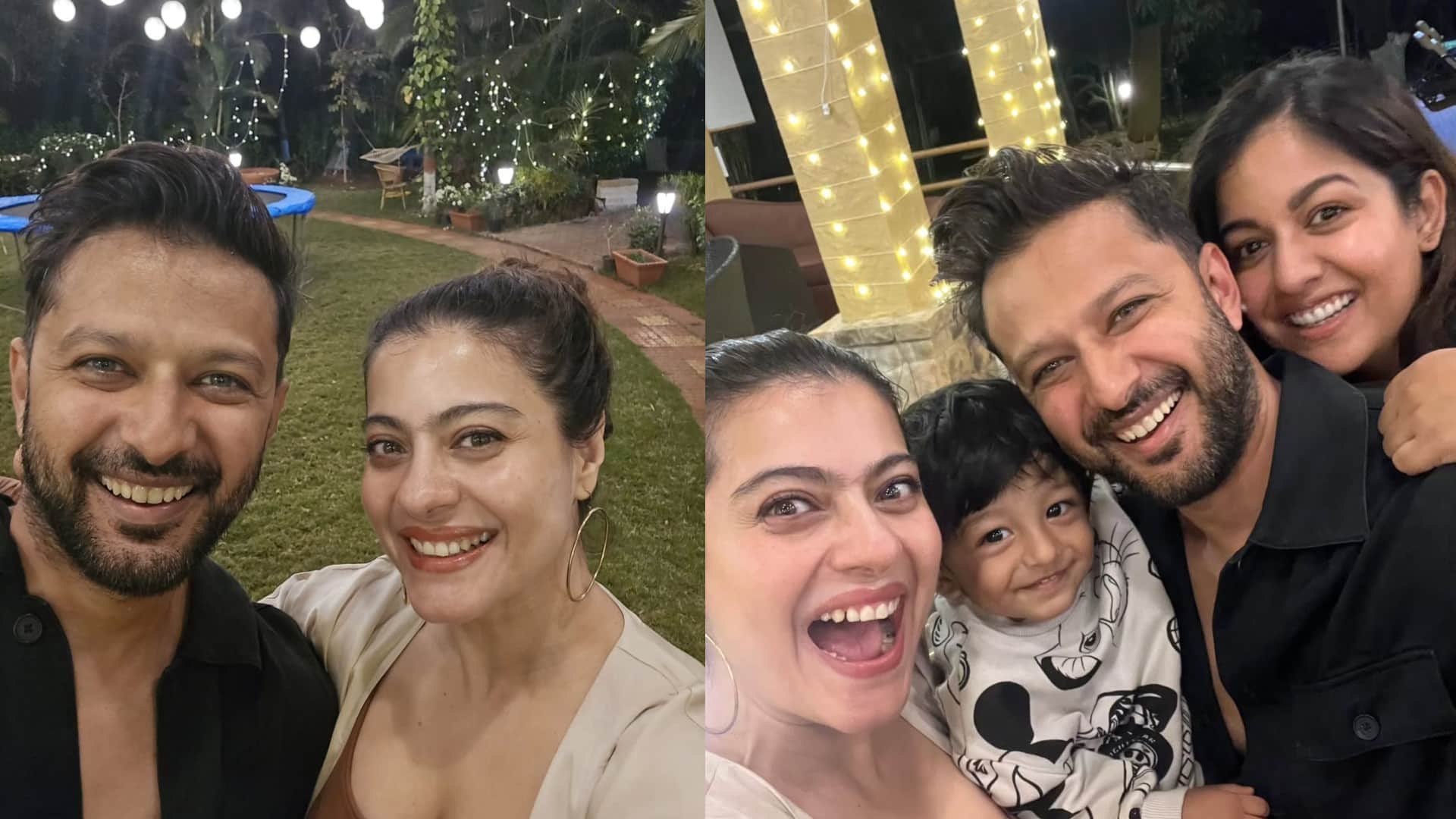 Kajol ajay Devgan celebrate New Year 2025 like this shared fun pictures with family