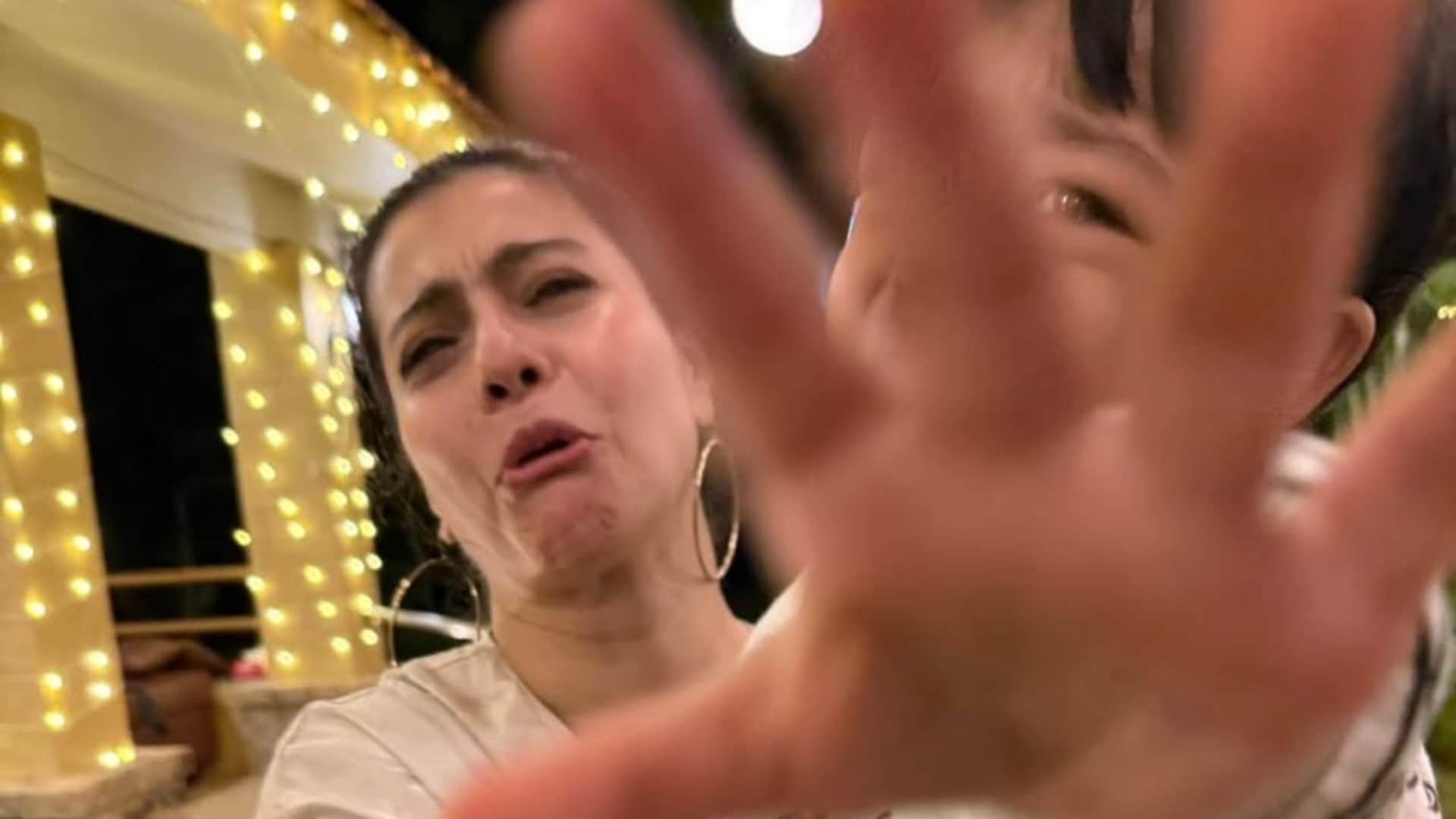 Kajol ajay Devgan celebrate New Year 2025 like this shared fun pictures with family