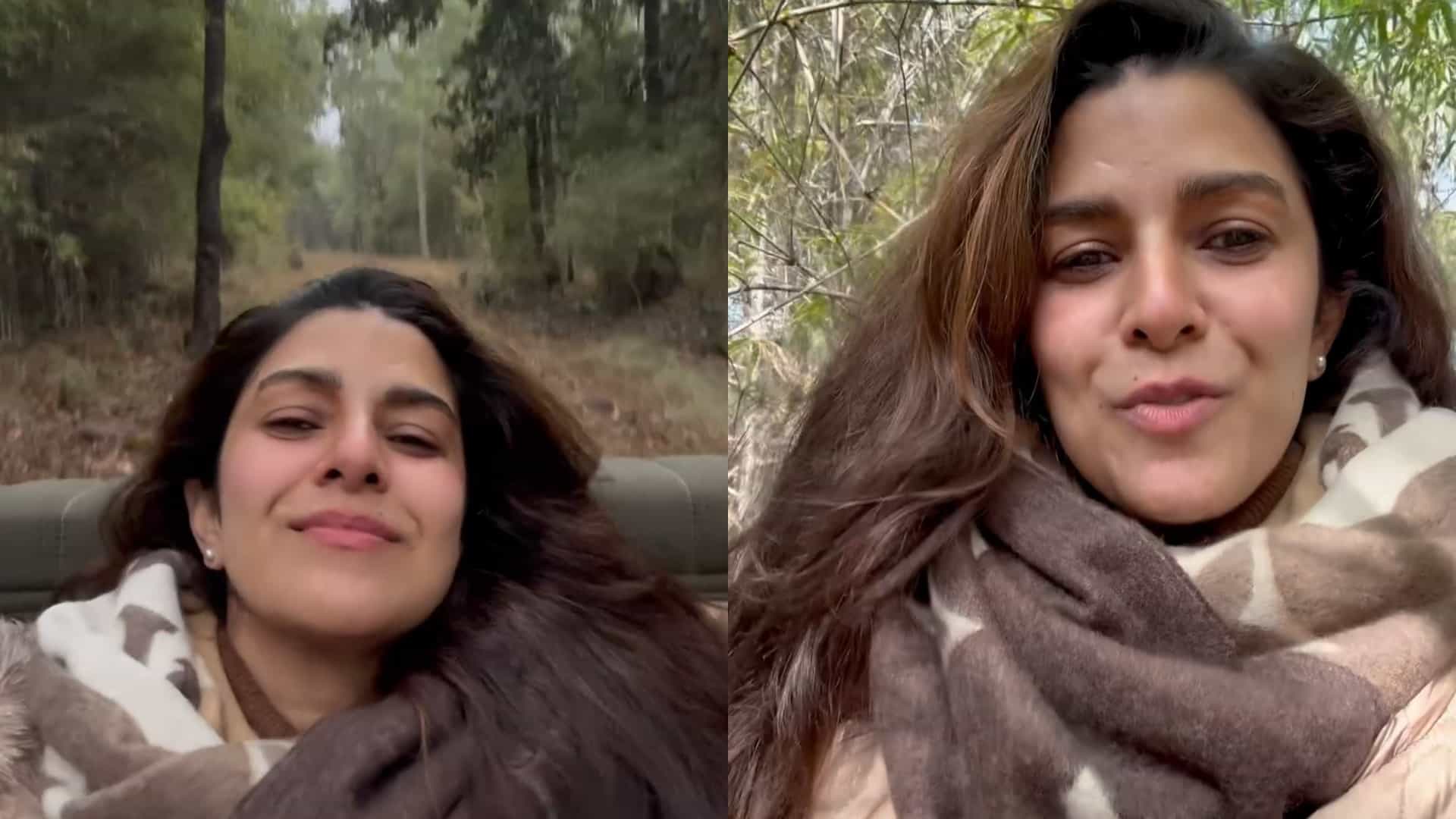 Sky Force Actress Nimrat Kaur Enjoys New Year 2025 first Breakfast in jungles of Bandhavgarh