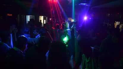People danced to the tunes of DJ to welcome New Year 2025 in Delhi-NCR