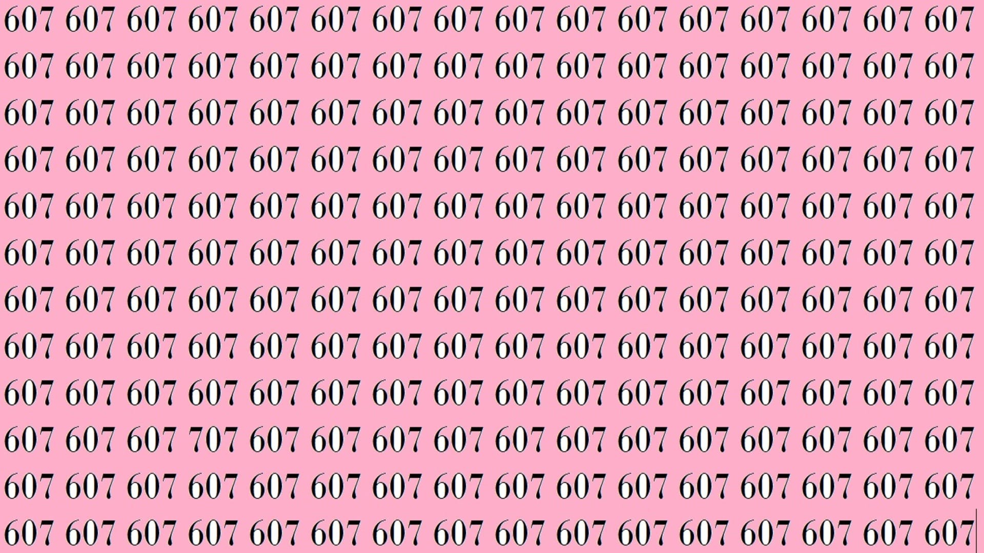 optical illusion iq test brain test if you eagles eyes then find 707