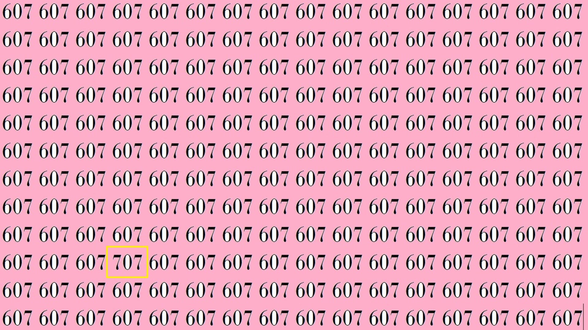 optical illusion iq test brain test if you eagles eyes then find 707