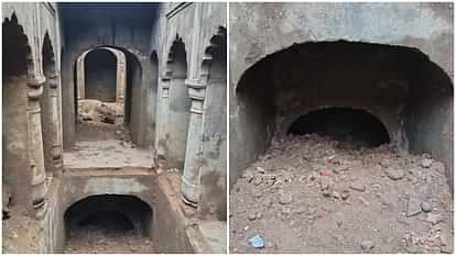 gate of the well was visible from the second floor during the excavation of the stepwell in Sambhal