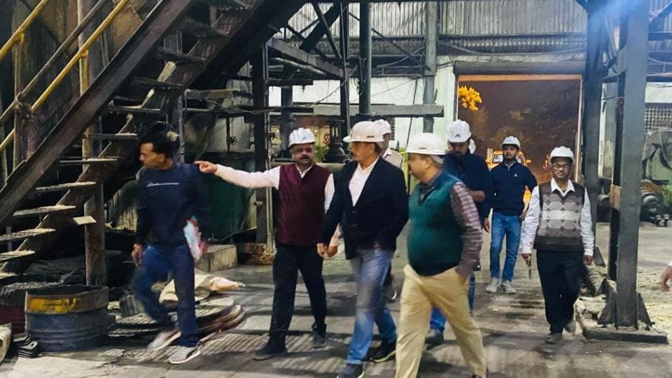 भोरमदेव सहकारी शक्कर कारखाना का निरीक्षण