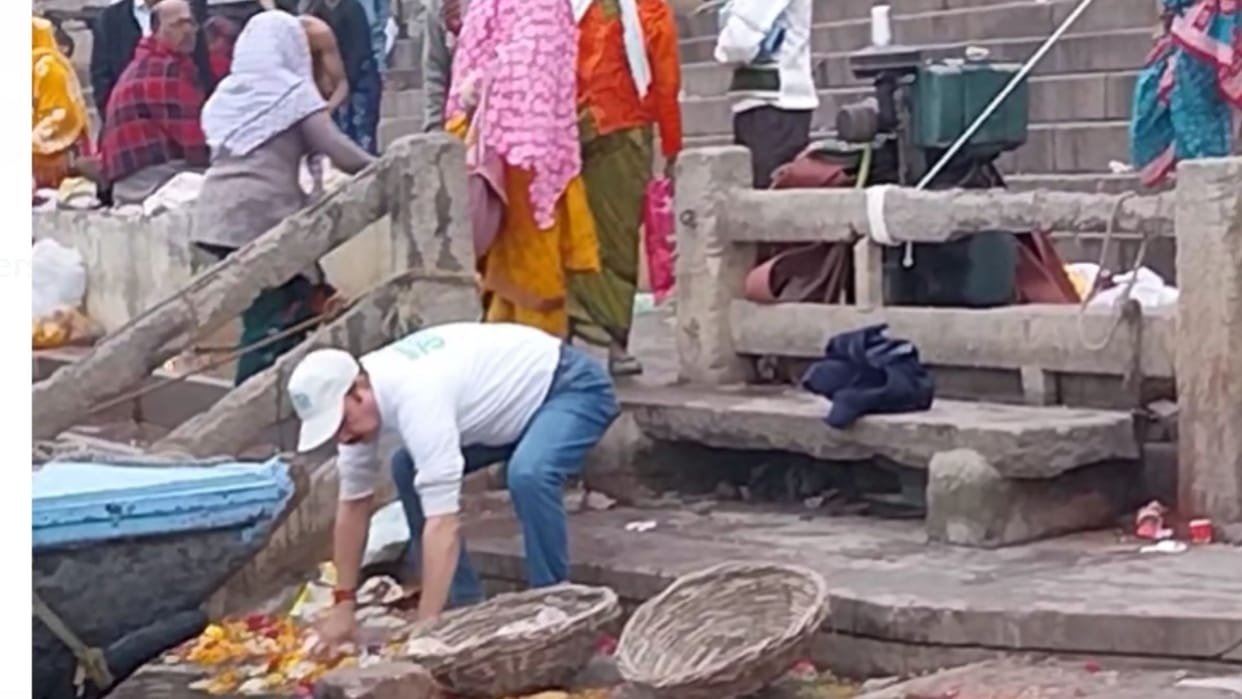 In the celebrations, we might have forgotten that the ghats are dirty after the excitement of the new year