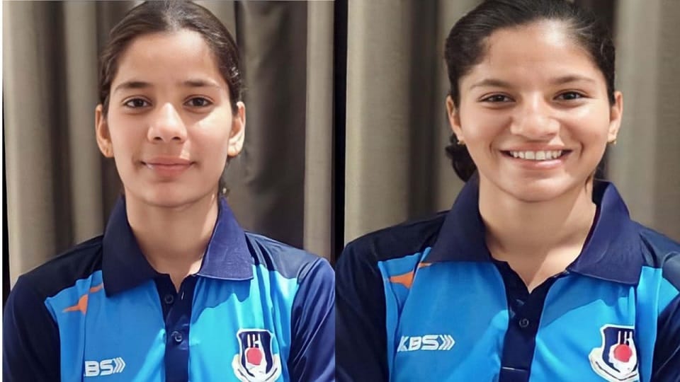 Twin sisters Jyoti-Jhanvi selected in UP Under 19