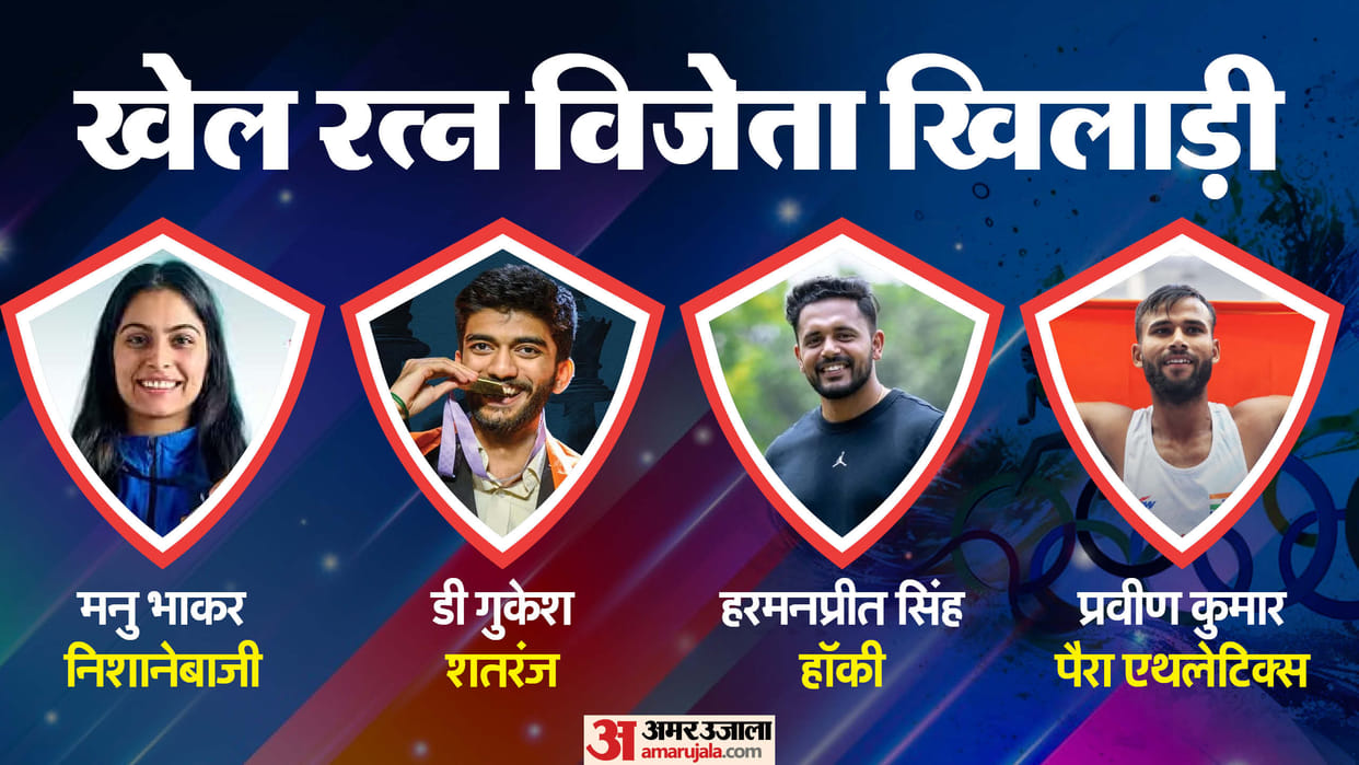 National Sports Awards announced four players including Manu Bhakar-Gukesh will receive Khel Ratna