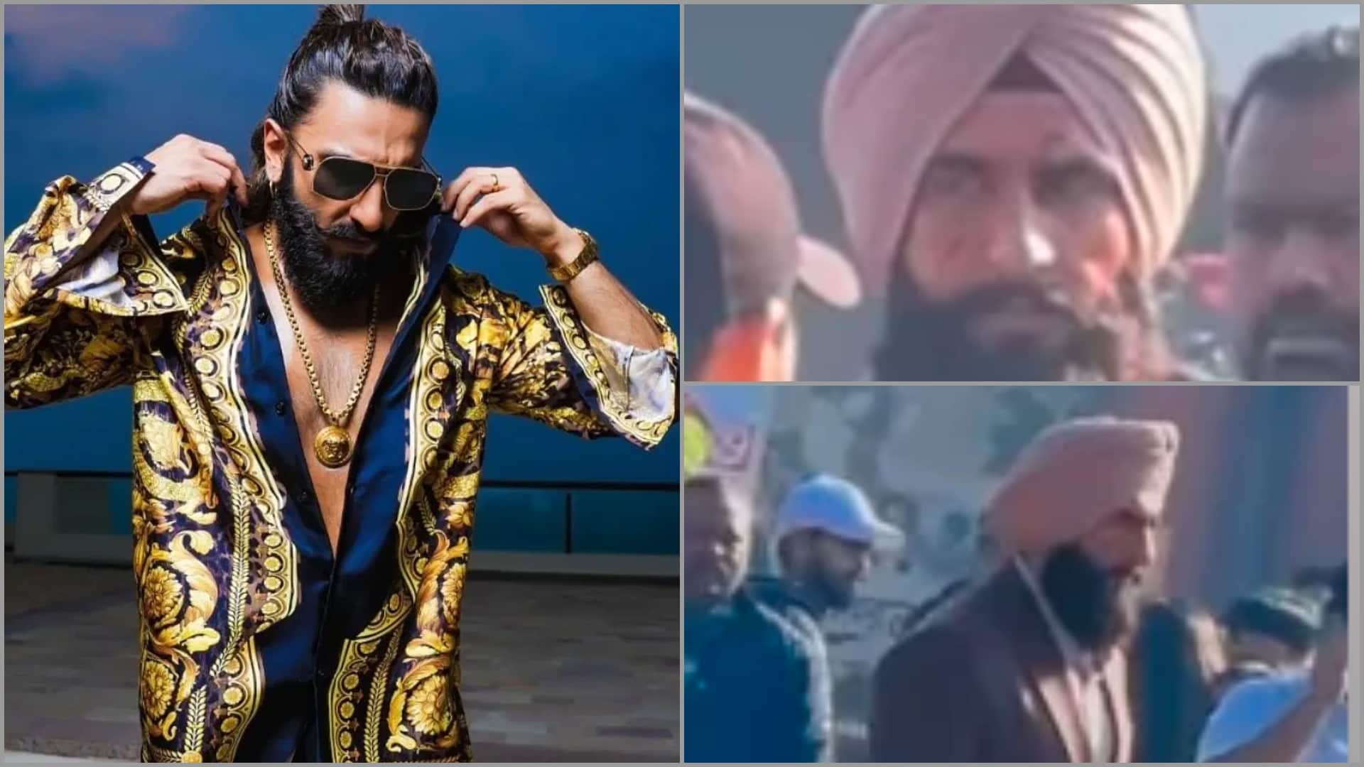 Ranveer Singh upcoming movie dhurandhar look viral on social media seen in wearing turban