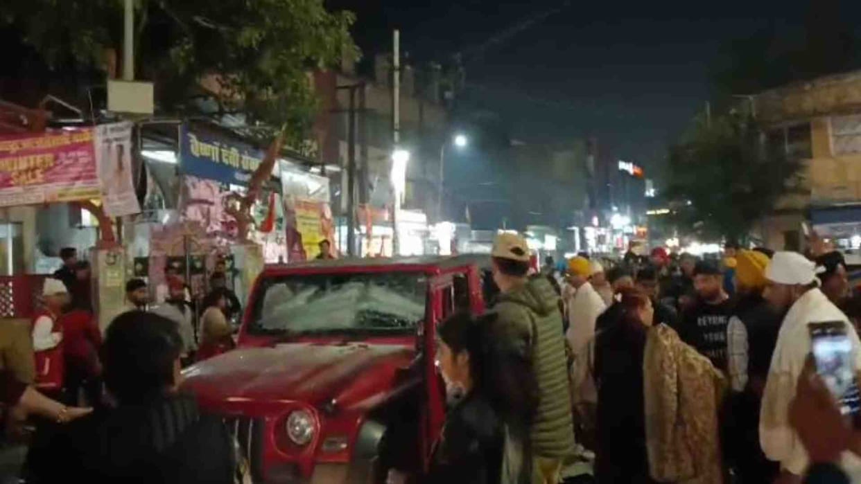 Jaipur News: High speed Thar entered the Nagar Kirtan of Sikh community, one person injured